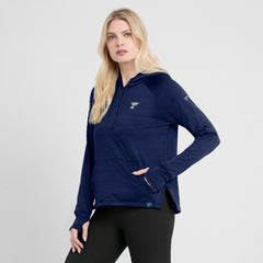 St. Louis Blues - Fanatics Women's Authentic Pro Pullover Hoodie Heather Navy