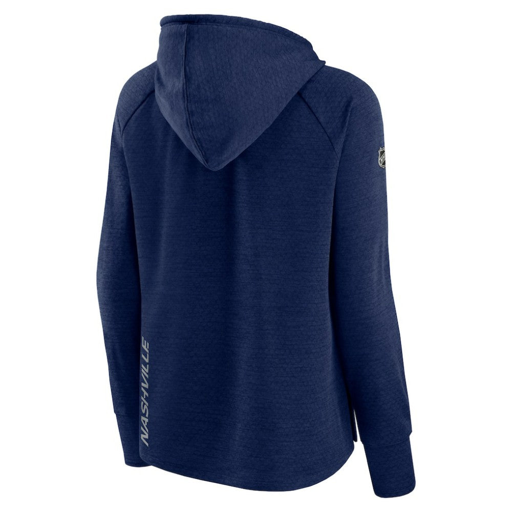 Nashville Predators - Fanatics Women's Authentic Pro Pullover Hoodie Heather Navy