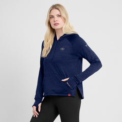 Montreal Canadiens - Fanatics Women's Authentic Pro Pullover Hoodie Heather Navy