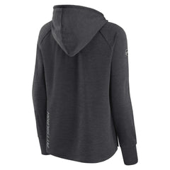 Pittsburgh Penguins Fanatics Women's Authentic Pro Pullover Hoodie Heather Charcoal