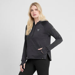 Pittsburgh Penguins Fanatics Women's Authentic Pro Pullover Hoodie Heather Charcoal