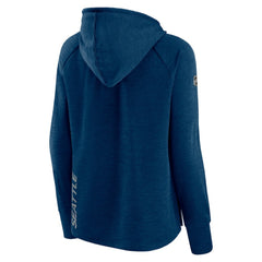 Seattle Kraken Fanatics Women's Authentic Pro Pullover Hoodie Heather Deep Sea Blue