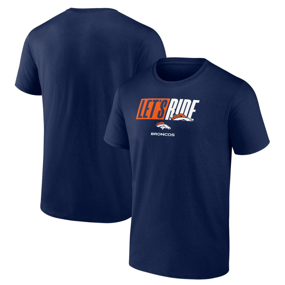 Denver Broncos Let's Ride T-Shirt Navy - NFL