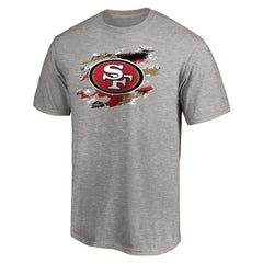 San Francisco 49ers True Color T-Shirt Heather Gray - NFL