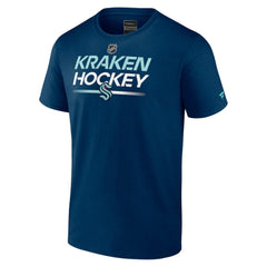 Seattle Kraken Fanatics Authentic Pro Primary T-Shirt Navy