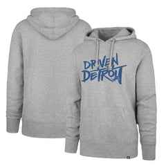 Detroit Lions '47 Driven by Detroit Pullover Hoodie Gray - 47 brand