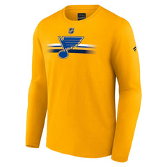 St. Louis Blues - Fanatics Authentic Pro Primary Long Sleeve T-Shirt Gold