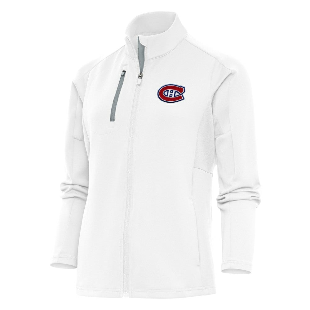 Montreal Canadiens - Antigua Women's Team Logo Generation Full-Zip Jacket White