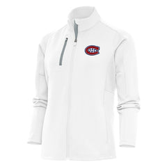 Montreal Canadiens - Antigua Women's Team Logo Generation Full-Zip Jacket White
