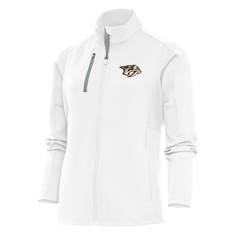 Nashville Predators - Antigua Women's Team Logo Generation Full-Zip Jacket White