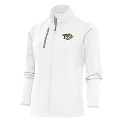 Nashville Predators - Antigua Women's Team Logo Generation Full-Zip Jacket White
