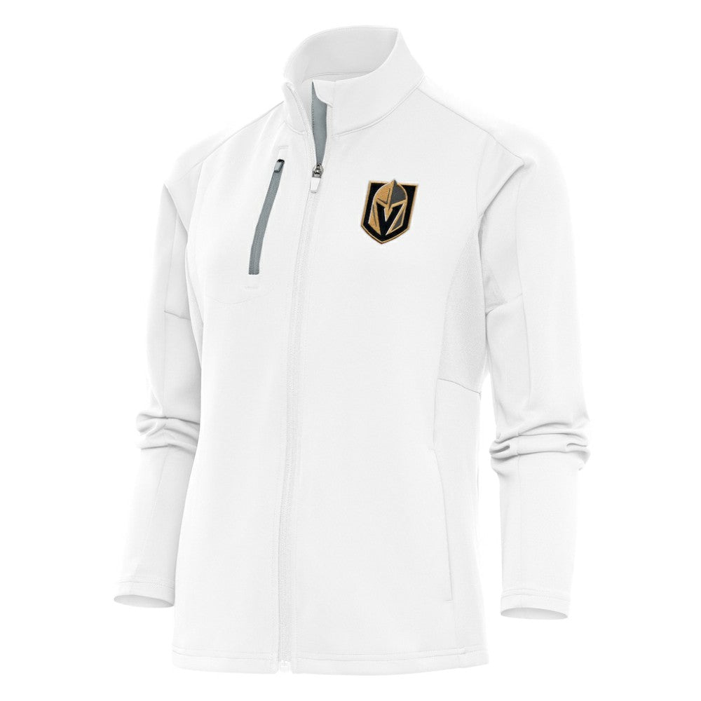 Vegas Golden Knights Antigua Women's Team Logo Generation Full-Zip Jacket White