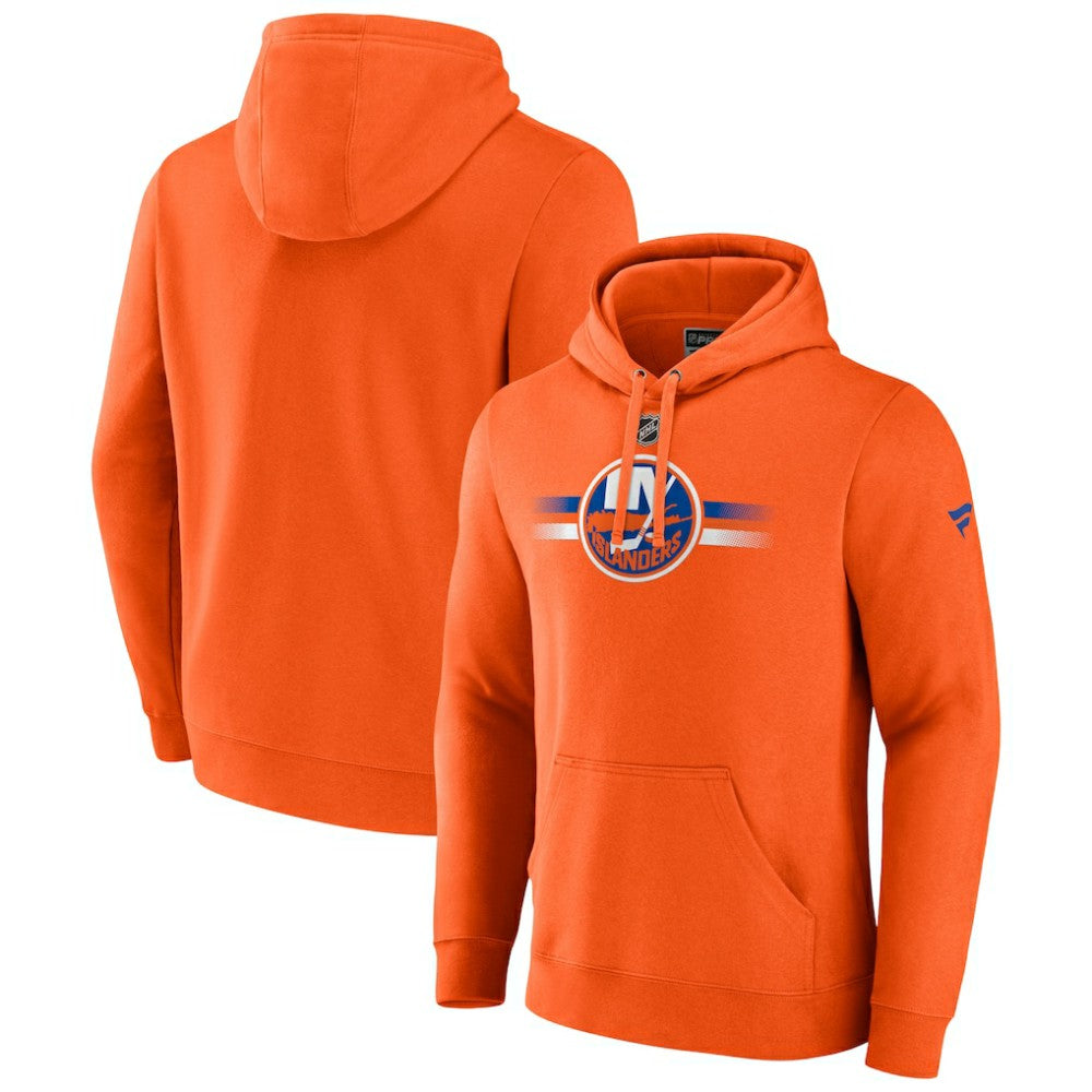 New York Islanders - Fanatics Authentic Pro Secondary Pullover Hoodie Orange