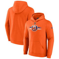 New York Islanders - Fanatics Authentic Pro Secondary Pullover Hoodie Orange