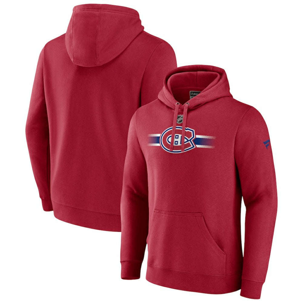 Montreal Canadiens - Fanatics Authentic Pro Secondary Pullover Hoodie Red