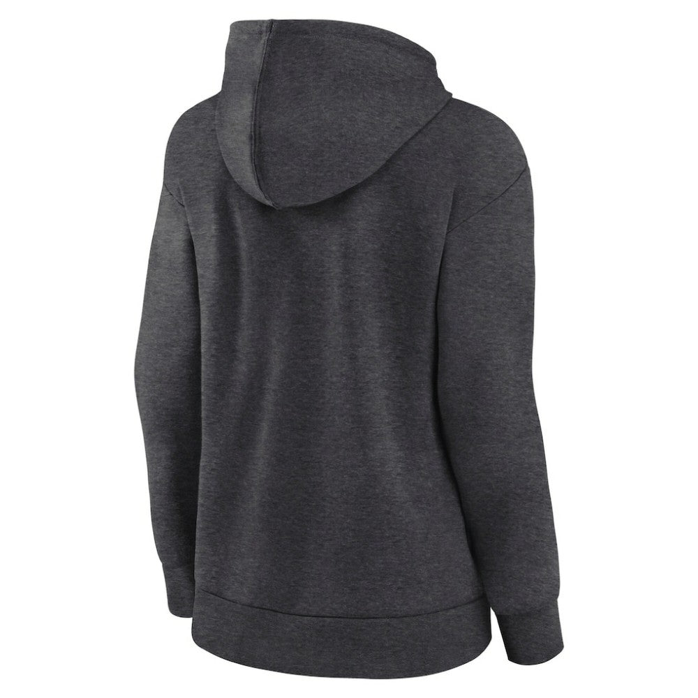 Vancouver Canucks - Fanatics Women's Authentic Pro Core Secondary Fleece Pullover Hoodie Heather Charcoal