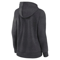 Vancouver Canucks - Fanatics Women's Authentic Pro Core Secondary Fleece Pullover Hoodie Heather Charcoal