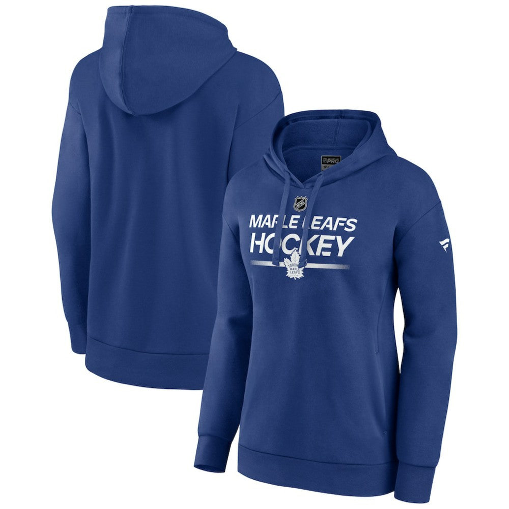 Toronto Maple Leafs - Fanatics Women's Authentic Pro Pullover Hoodie Blue
