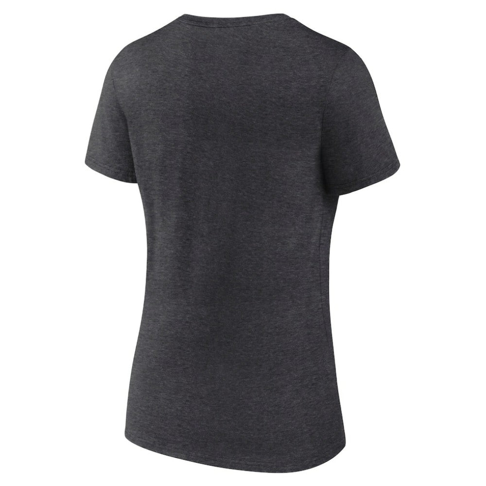Nashville Predators - Fanatics Women's Authentic Pro Primary V-Neck T-Shirt Heather Charcoal