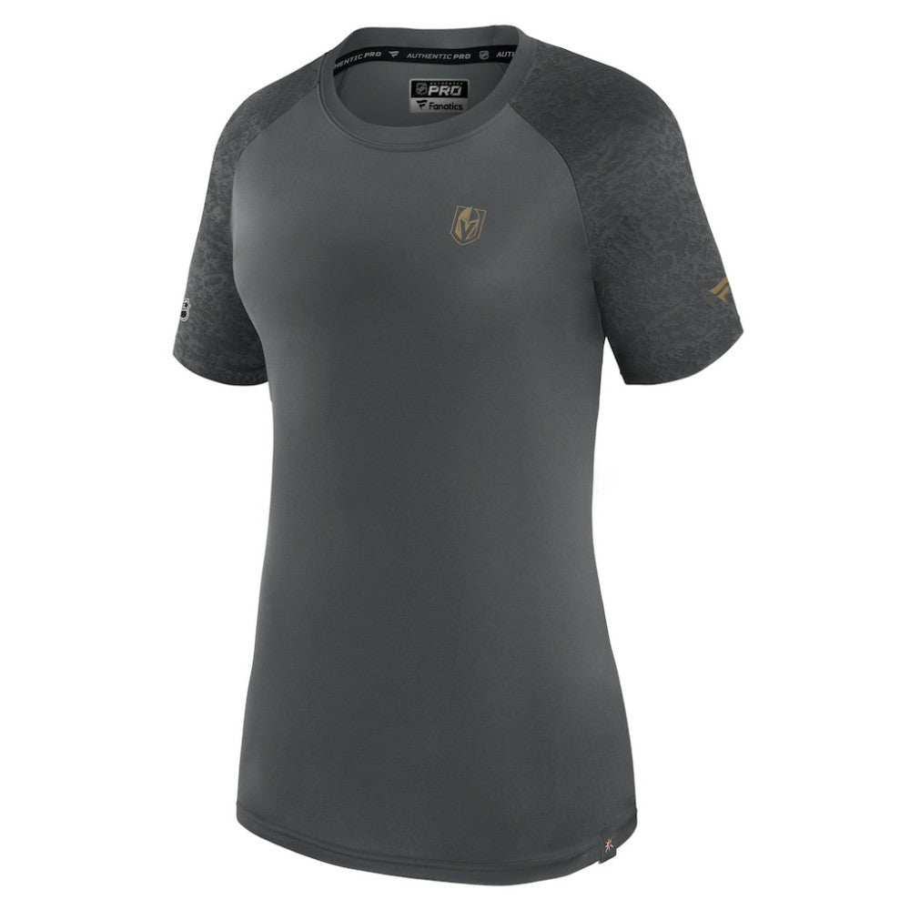 Vegas Golden Knights Fanatics Women's Authentic Pro Tech T-Shirt Gray