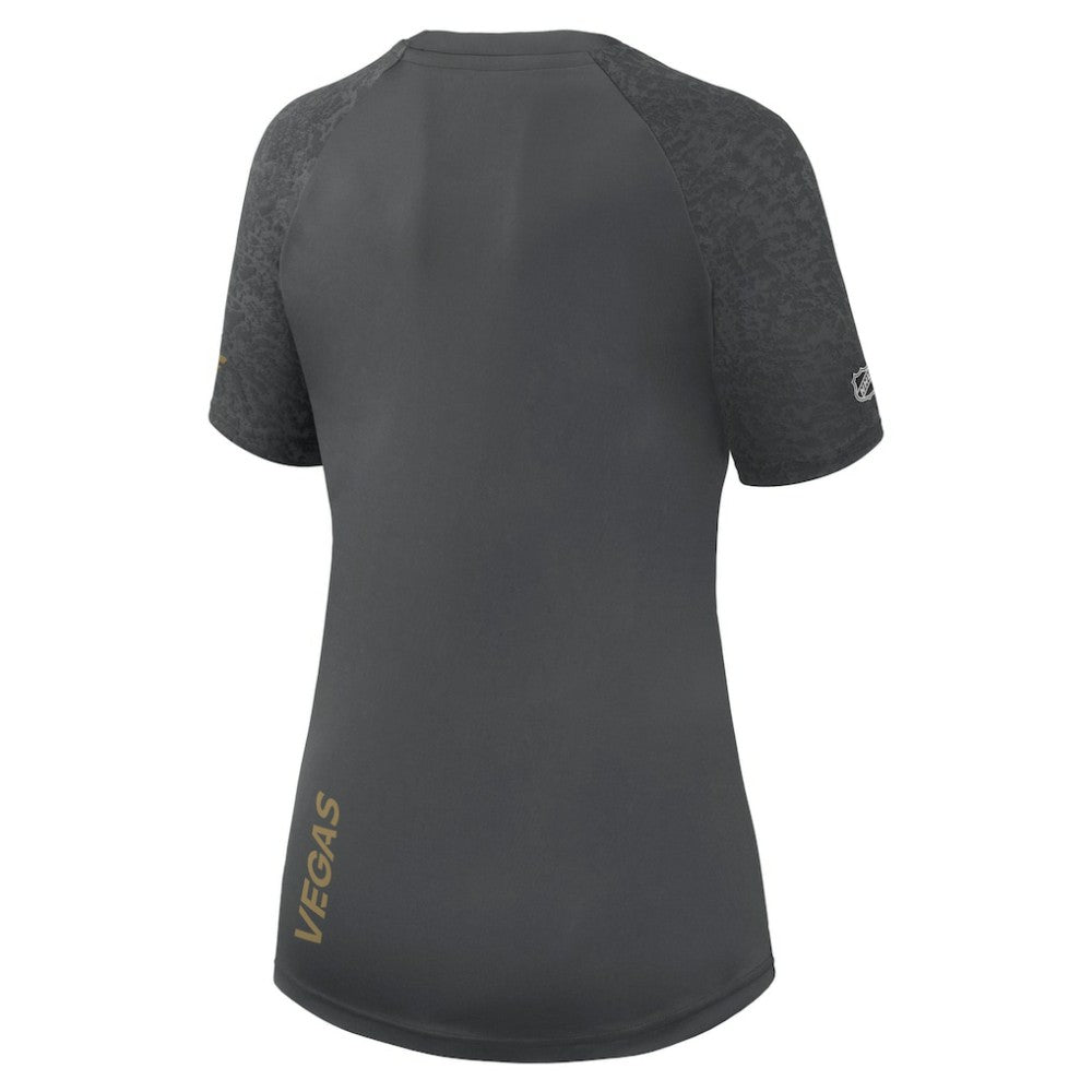 Vegas Golden Knights Fanatics Women's Authentic Pro Tech T-Shirt Gray