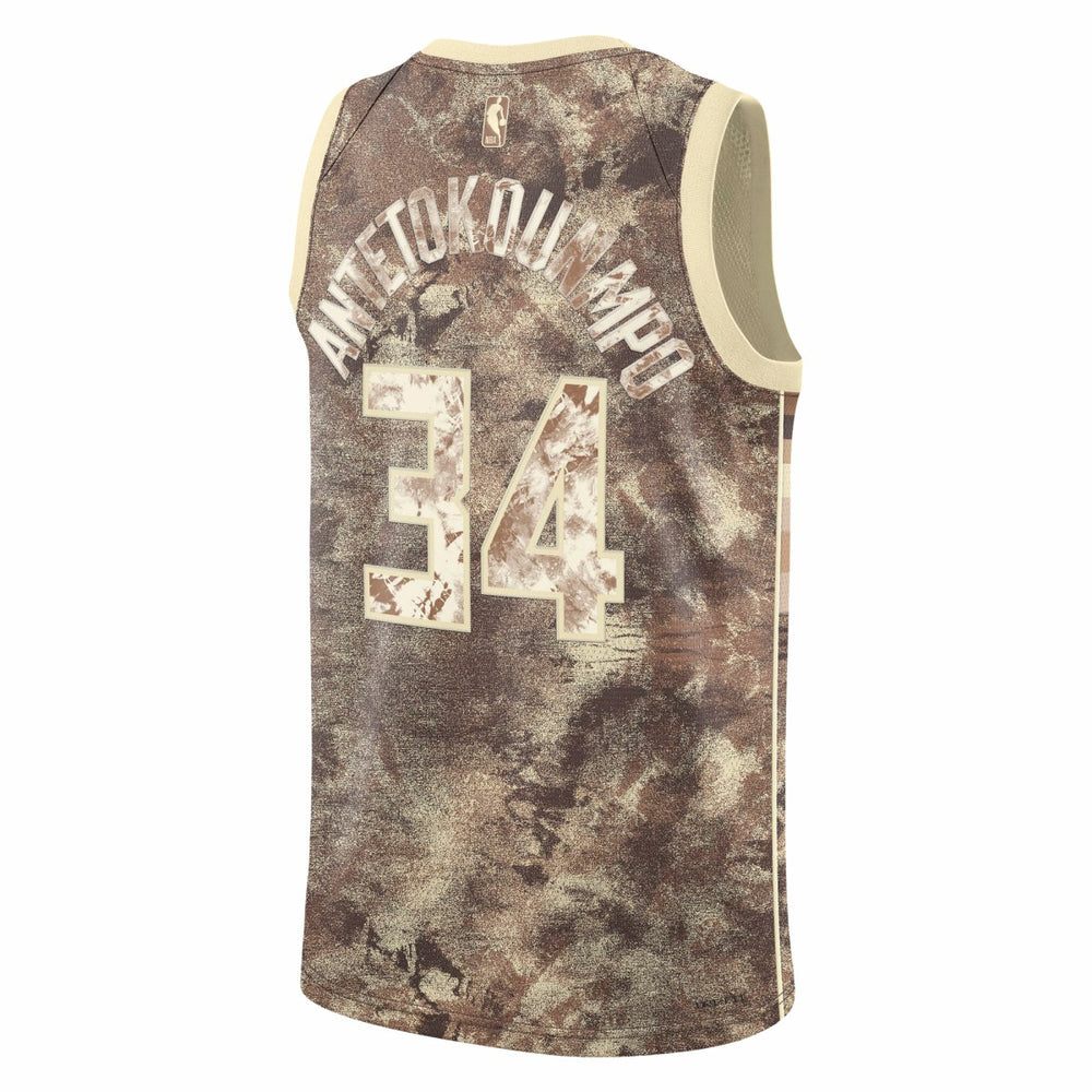 Nike - Giannis Antetokounmpo Milwaukee Bucks Unisex Select Series Swingman Jersey - Brown
