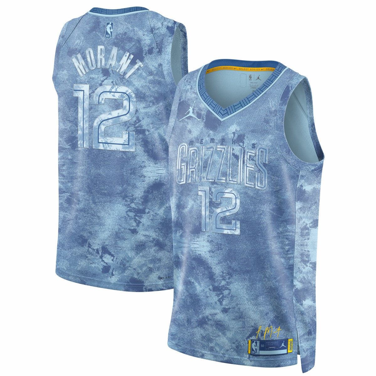 Ja Morant Memphis Grizzlies Jordan Brand Select Series Swingman Jersey - Light Blue for sale | NBA Jerseys