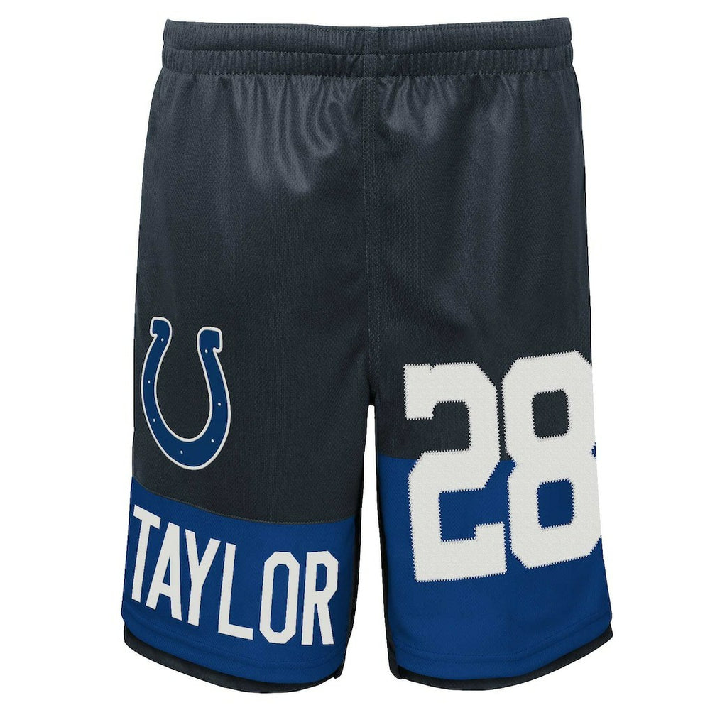 Jonathan Taylor Indianapolis Colts Youth Player Name & Number Shorts Navy - NFL