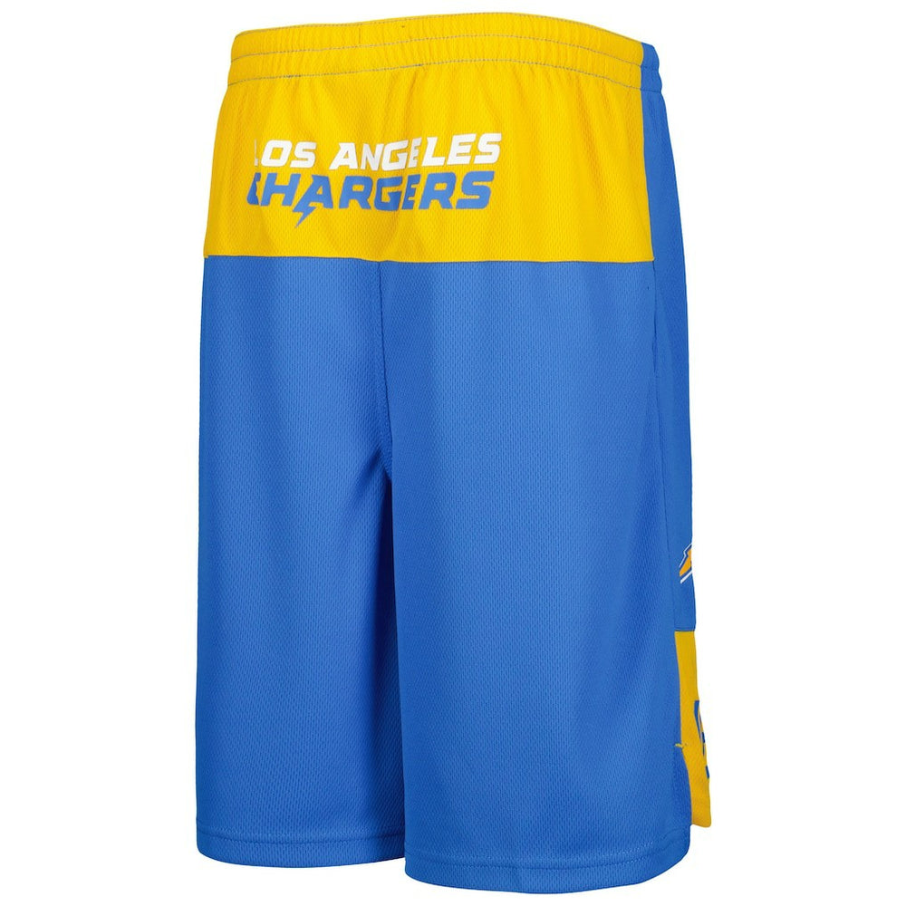 Justin Herbert Los Angeles Chargers Youth Player Name & Number Shorts Powder Blue - NFL