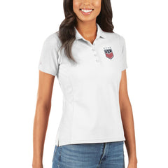 USWNT Antigua Women's Legacy Pique Polo - White