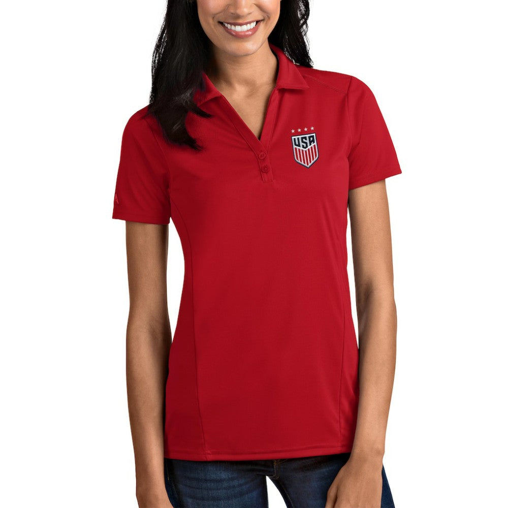 USWNT Antigua Women's Tribute Polo - Red