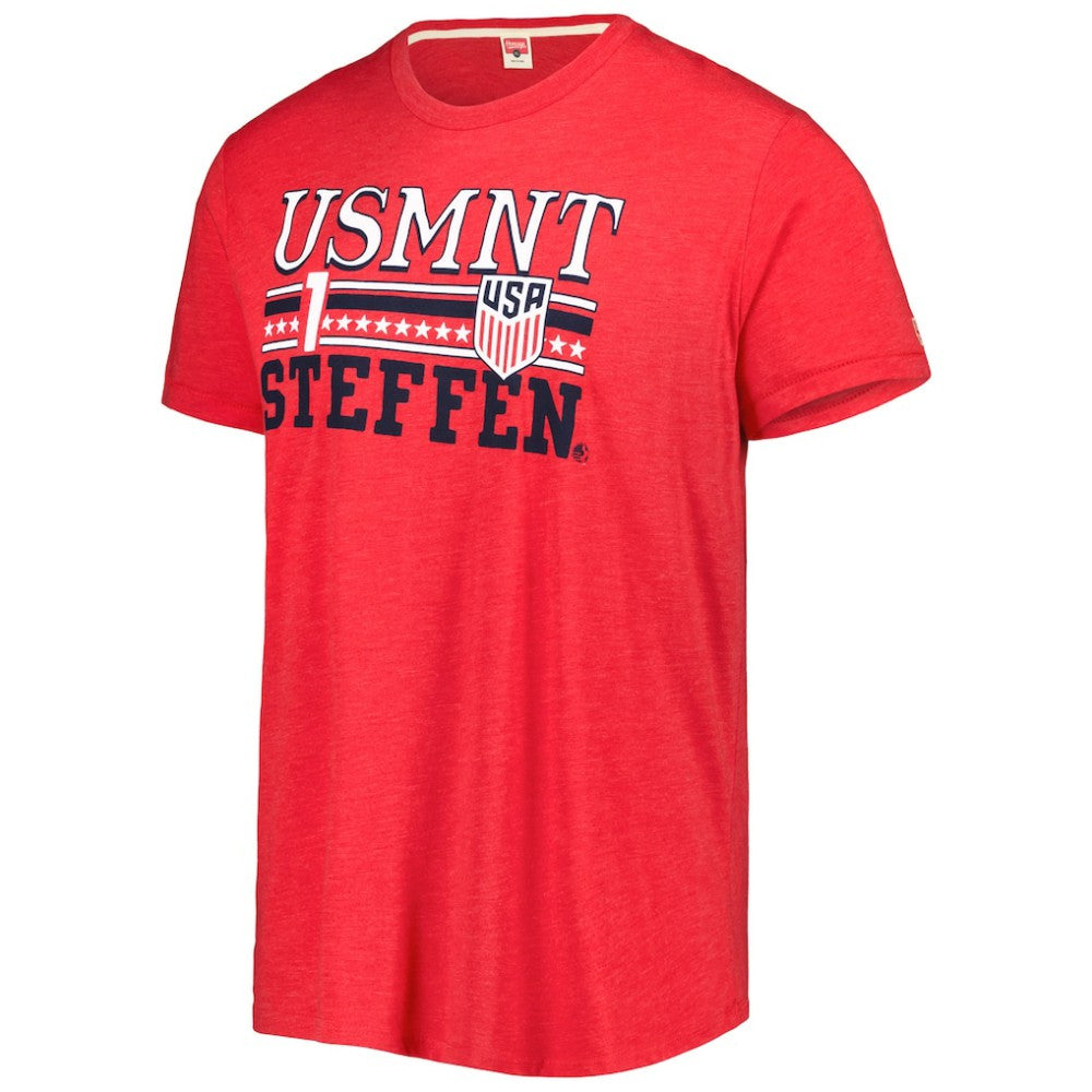Zack Steffen USMNT Homage Jerseys Tri-Blend T-Shirts - Red