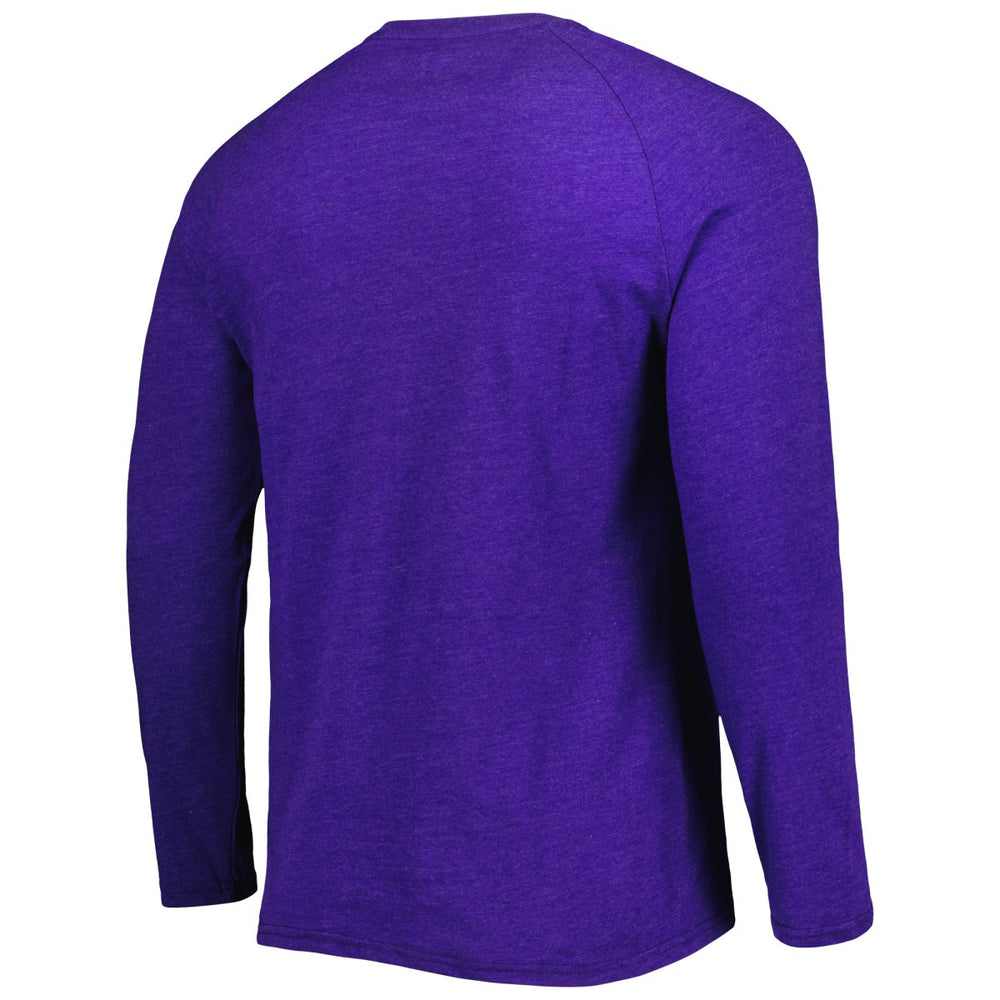 NBA - Phoenix Suns Concepts Sport Left Chest Henley Raglan Long Sleeve Top - Heathered Purple