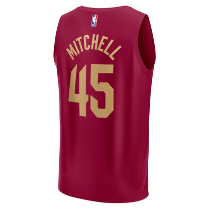 Donovan Mitchell Cleveland Cavaliers Fast Break Replica Jersey sale - Icon Editi- Wine | NBA Jerseys