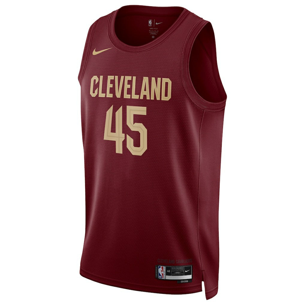 Nike - Donovan Mitchell Cleveland Cavaliers Unisex Swingman Jersey - Icon Editi- Wine