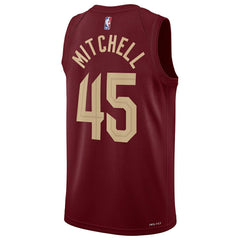Nike - Donovan Mitchell Cleveland Cavaliers Unisex Swingman Jersey - Icon Editi- Wine