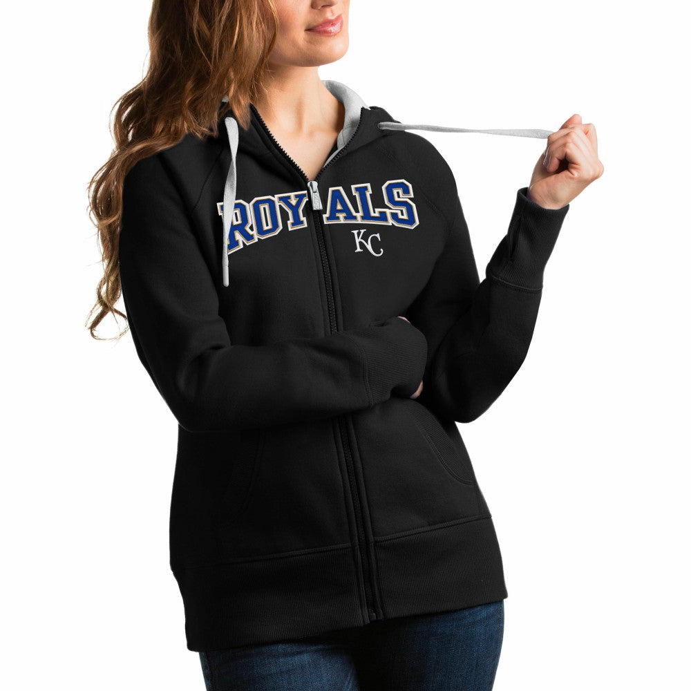 Kansas City Royals Antigua Women's Team Logo Victory Full-Zip Hoodie for sale