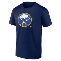 Buffalo Sabres - Splatter Logo Team T-Shirt Navy