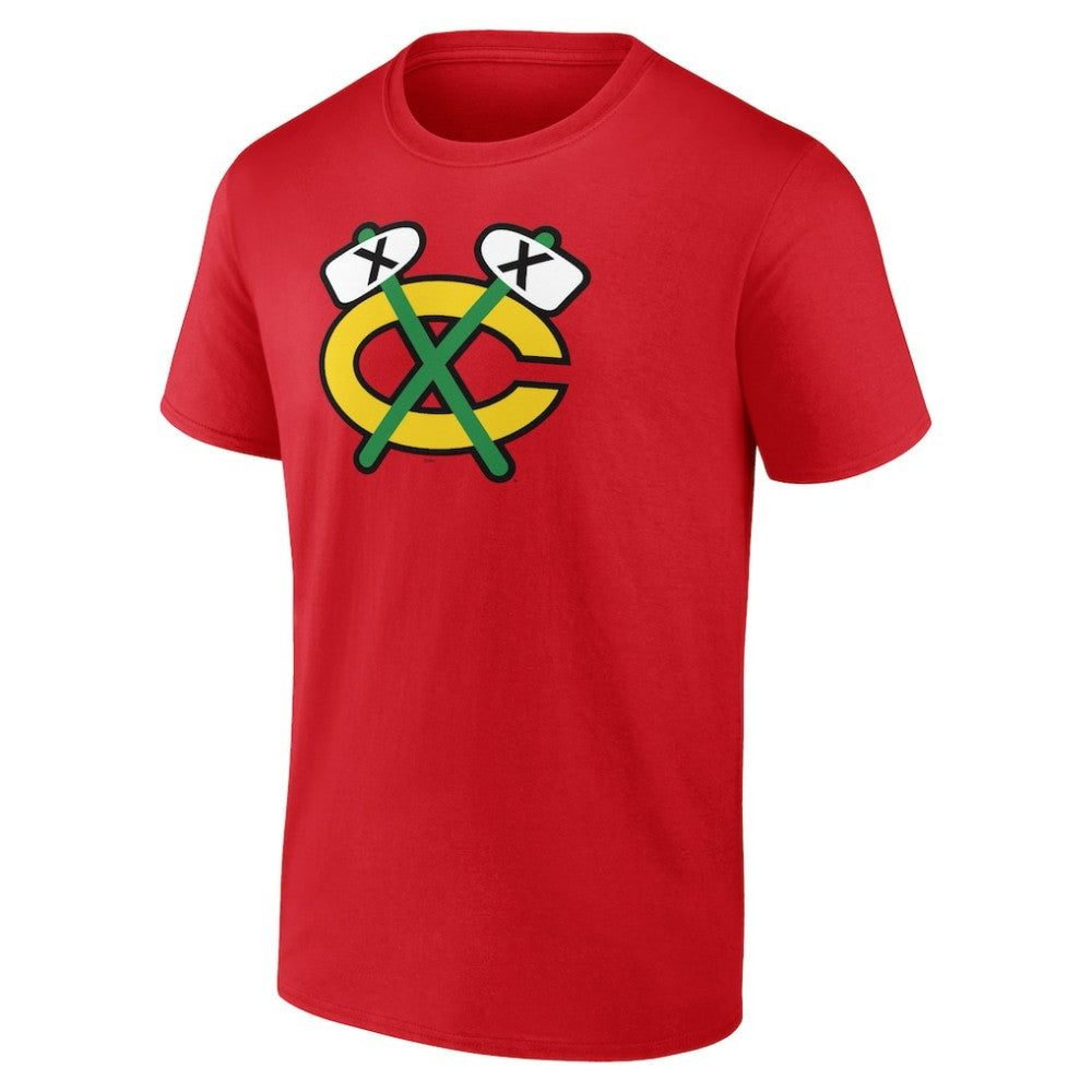 Chicago Blackhawks Shoulder Patch Logo T-Shirt Red