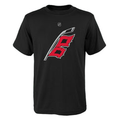 Sebastian Aho Carolina Hurricanes - Youth Player Name & Number T-Shirt Black