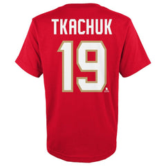 Matthew Tkachuk Florida Panthers - Youth Player Name & Number T-Shirt Red
