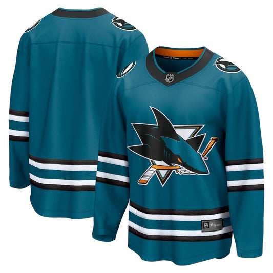 San Jose Sharks Fanatics Home Breakaway Jersey - Teal | NHL Jerseys
