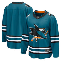 San Jose Sharks - Fanatics Home Breakaway Jersey Teal
