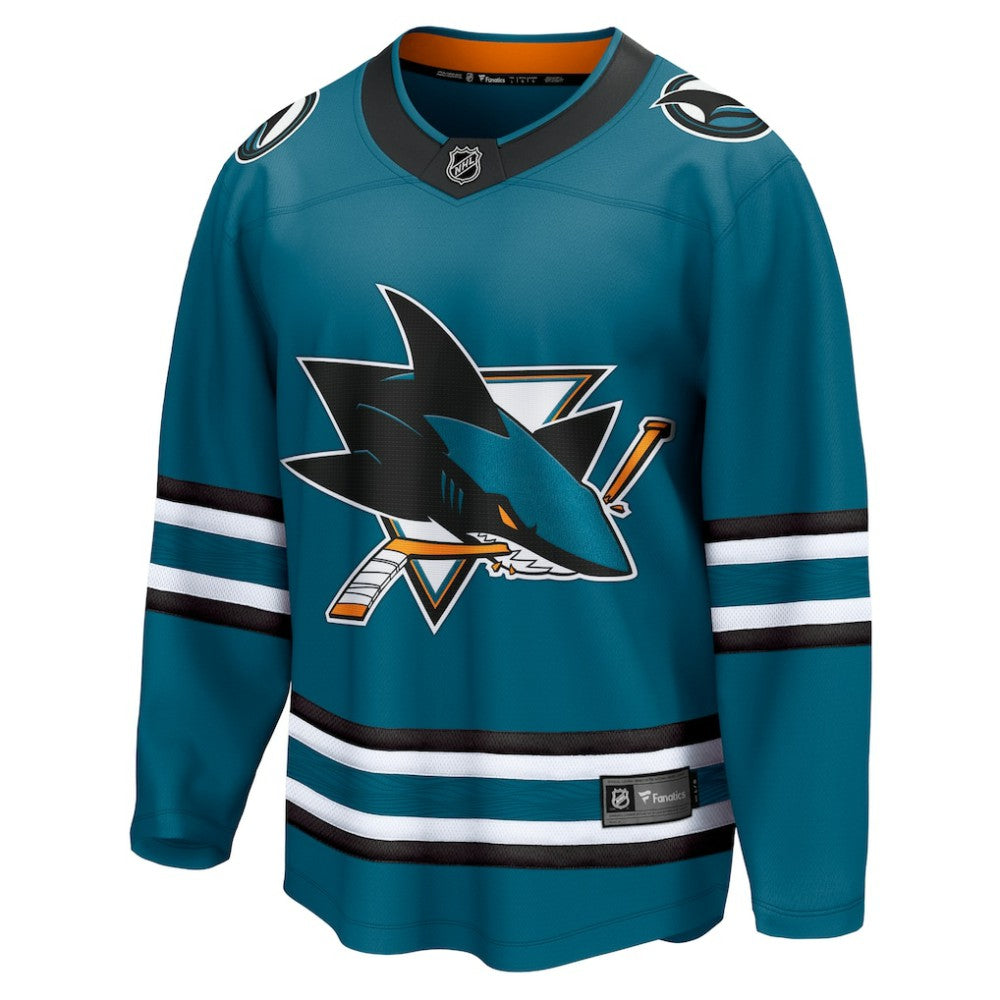 San Jose Sharks - Fanatics Home Breakaway Jersey Teal