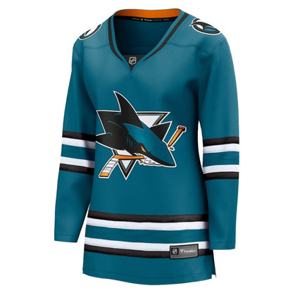 San Jose Sharks Fanatics Women's Home Breakaway Jersey - Teal | NHL Jerseys