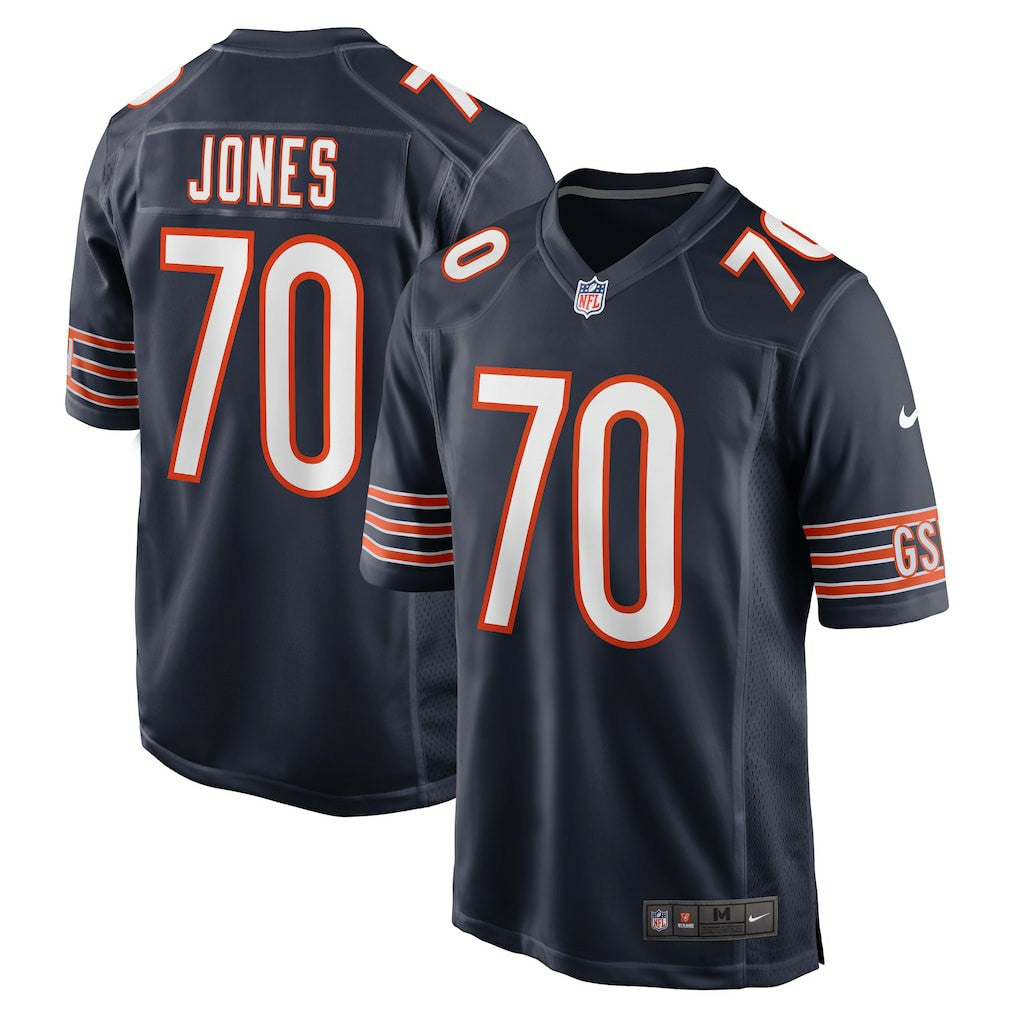 Braxton Jones Chicago Bears Game Player Jersey Navy - Nike