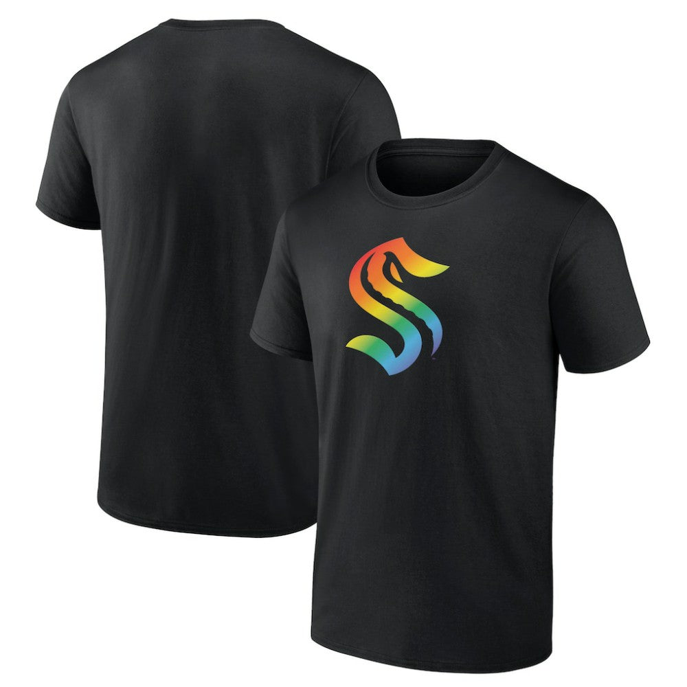 Seattle Kraken Pride Logo T-Shirt Black