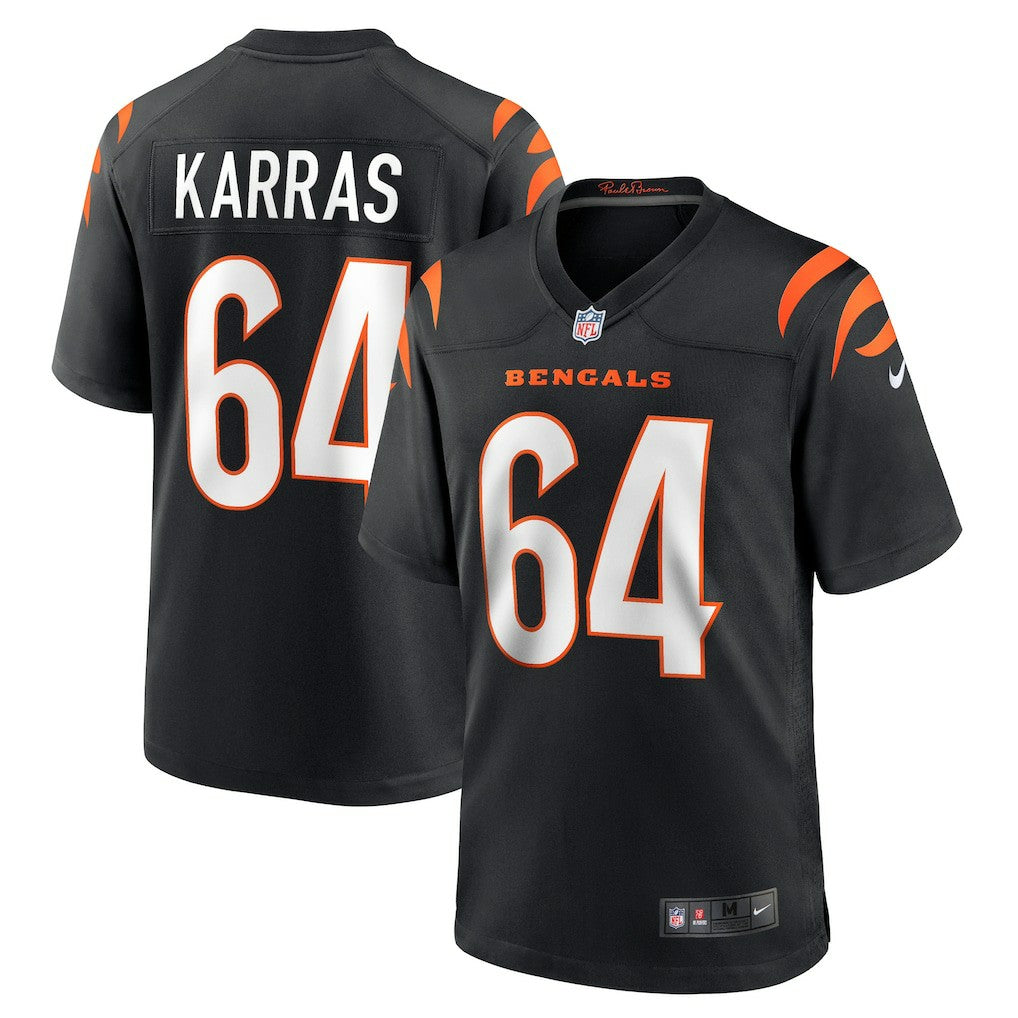 Ted Karras Cincinnati Bengals Game Player Jersey Black - Nike