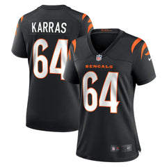 Ted Karras Cincinnati Bengals Women's Game Player Jersey Black - Nike