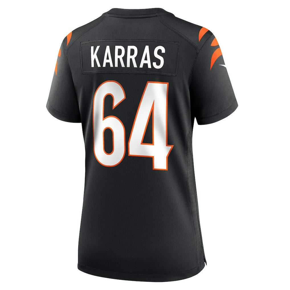 Ted Karras Cincinnati Bengals Women's Game Player Jersey Black - Nike